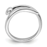 Sterling Silver Rhodium-plated Heart With Wing Toe Ring